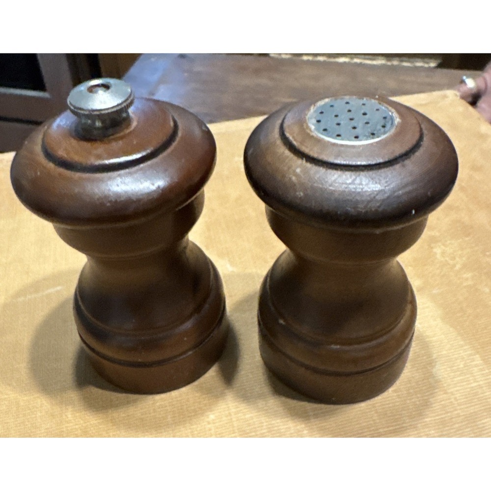 Vintage PEUGEOT France Pepper Mill and Salt Shaker Set